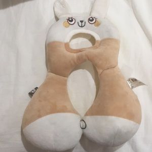 Baby carseat pillow bunny